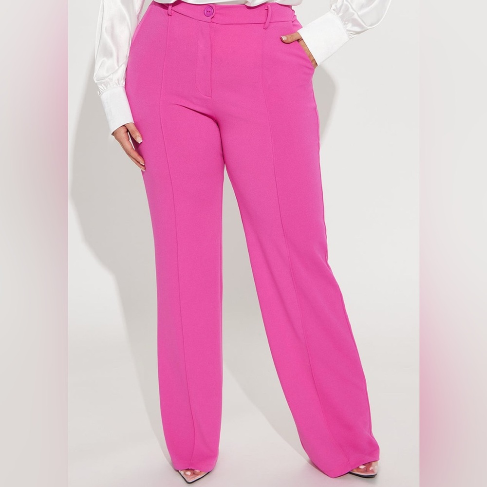 Sassy Pink Wide leg Women's Pants